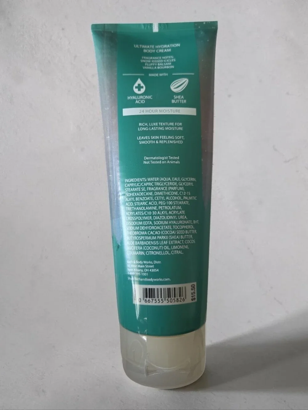 Bath & Body Works Sleigh Rides & Snuggles Ultimate Hydration Body Cream 8 oz New